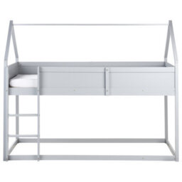Beliani Mid Sleeper Bed House Pine Wood Dienne 90 X 200 Cm (Eu Single) Grey - thumbnail 4