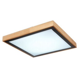 Luminosa Lighting Luminosa Bruno 39Cm Integrated Led Semi Flush Ceiling Light Matt Black Led 3000-6000K - thumbnail 6