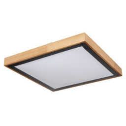 Luminosa Lighting Luminosa Bruno 39Cm Integrated Led Semi Flush Ceiling Light Matt Black Led 3000-6000K - thumbnail 2