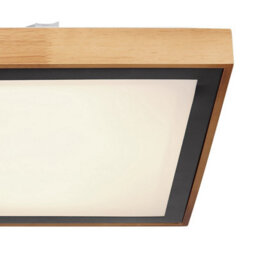 Luminosa Lighting Luminosa Bruno 39Cm Integrated Led Semi Flush Ceiling Light Matt Black Led 3000-6000K - thumbnail 5