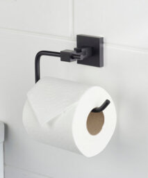 Bristan Sq Roll Blk Square Toilet Roll Holder Brass Black - thumbnail 2