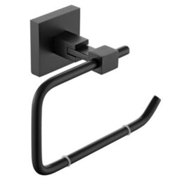 Bristan Sq Roll Blk Square Toilet Roll Holder Brass Black