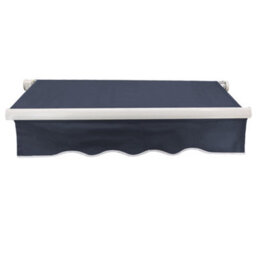 Sundaze 2X1.5M Garden Awning Replacement Fabric Top Cover Front Valance Blue