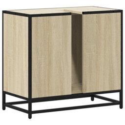 Berkfield Bathroom Sink Cabinet Sonoma Oak 65X33X60 Cm Engineered Wood - thumbnail 8