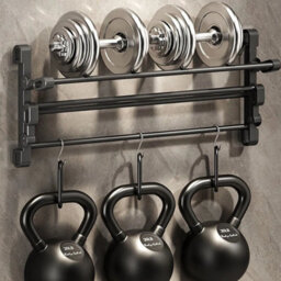 50Cm Wall Mounted Shoes Storage Rack Bathroom 2 Layers - thumbnail 1