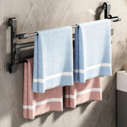 50Cm Wall Mounted Shoes Storage Rack Bathroom 2 Layers - thumbnail 5