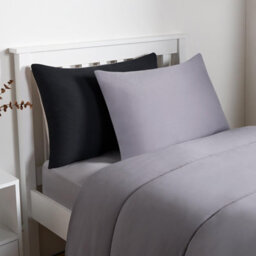 Ohs Coverless 10.5 Tog Reversible Duvet & Pillowcase, Black/grey - Single - thumbnail 3