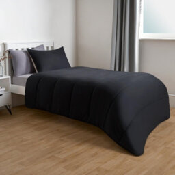 Ohs Coverless 10.5 Tog Reversible Duvet & Pillowcase, Black/grey - Single - thumbnail 6