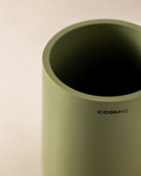 Cosmic Toothbrush Holder, Big Capacity, Durable, Polyresin Soft Touch, Sand, Saona - thumbnail 2