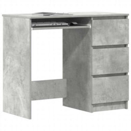 Vidaxl Desk Concrete Grey 90X45X76 Cm Engineered Wood Desks - thumbnail 4