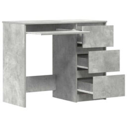 Vidaxl Desk Concrete Grey 90X45X76 Cm Engineered Wood Desks - thumbnail 5