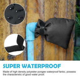 Set Of 4 Outdoor Tap Protectors, 20 Cm X 15 (Pure Black), Frost-Proof And Waterproof, For Optimal Protection Against Winter Frost. - thumbnail 5