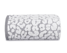 Allure Bath Fashions Luxury Jacquard Leopard Bath Towel - Monochrome - thumbnail 1