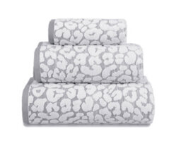 Allure Bath Fashions Luxury Jacquard Leopard Bath Towel - Monochrome - thumbnail 7