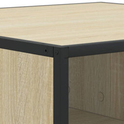 Berkfield Coffee Table Sonoma Oak 60.5X60.5X30 Cm Engineered Wood And Metal - thumbnail 8