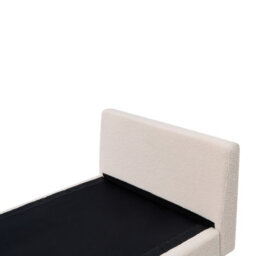 Beliani Chaise Longue Archiane Fabric Off-White - thumbnail 8