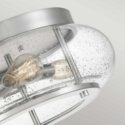 Luminosa Lighting Elstead Trilogy 3 Light Flush Mount, Brushed Nickel, E27 - thumbnail 4