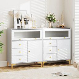 Bedroom Chest Of Drawers Modern Storage Cabinet W/pull Out Drawers - thumbnail 4