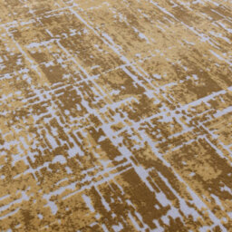 Modern Gold Rug, Abstract Bedroom, & Living Room Rug, Luxurious Stain-Resistant Rug For Dining Room-160Cm X 230Cm - thumbnail 2