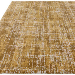 Modern Gold Rug, Abstract Bedroom, & Living Room Rug, Luxurious Stain-Resistant Rug For Dining Room-160Cm X 230Cm - thumbnail 5