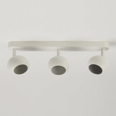 CGC Lighting Cgc Nieve Matt White Triple Three Head Gu10 Ceiling Surface Spot Light Round Head - image 1