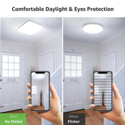 Lepro Led Ceiling Lights 24W, 2400Lm Waterproof Bathroom Light, Daylight White 5000K, Office, Living Room, Bedroom, Kitchen, 23Cm - thumbnail 8