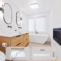 Lepro Led Ceiling Lights 24W, 2400Lm Waterproof Bathroom Light, Daylight White 5000K, Office, Living Room, Bedroom, Kitchen, 23Cm - thumbnail 7