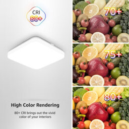 Lepro Led Ceiling Lights 24W, 2400Lm Waterproof Bathroom Light, Daylight White 5000K, Office, Living Room, Bedroom, Kitchen, 23Cm - thumbnail 6