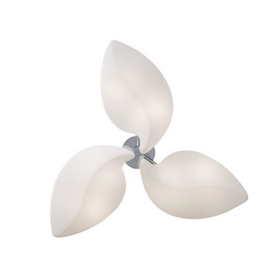 Luminosa Lighting Luminosa Natura Semi Flush 6 Light E27 Indoor, Polished Chrome/opal White - image 1