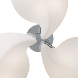 Luminosa Lighting Luminosa Natura Semi Flush 6 Light E27 Indoor, Polished Chrome/opal White - thumbnail 5