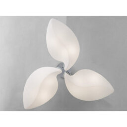 Luminosa Lighting Luminosa Natura Semi Flush 6 Light E27 Indoor, Polished Chrome/opal White - thumbnail 2