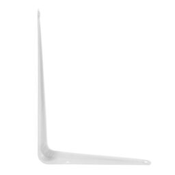 Pluto White Metal Steel Shelf Wall Brackets 150mm X 220mm X 25mm - 12 Pack - thumbnail 2