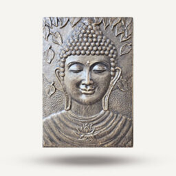 Serenityy Large Buddha Relief Wall Art 0.7X1M Antique Gold Iron Frame 14Kg - thumbnail 2