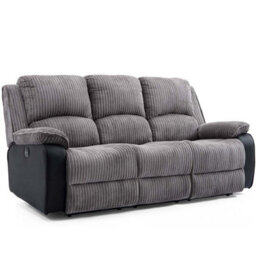 More4Homes Postana Electric Recliner Jumbo Cord 2+3 Seater Sofa Set (Grey) - thumbnail 2