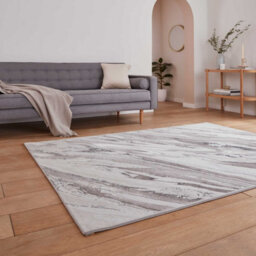 Beige Cream Abstract 8mm Pile Stain-Resistant Rug For Bedroom, Dining Room, Easy To Clean Abstract Rug-120Cm X 170Cm - thumbnail 2