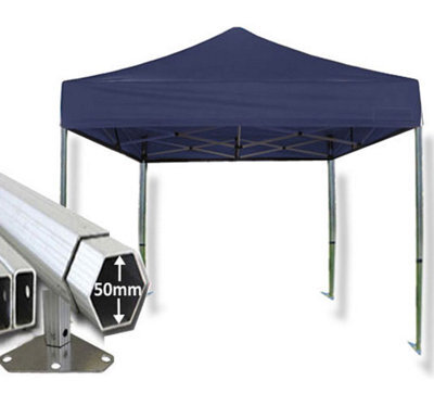 Crocodile Trading 3M X 3M Extreme 50 Commercial Instant Shelter Pop Up Gazebos Frame & Canopy - Navy Blue - image 1