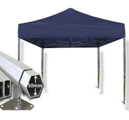 Crocodile Trading 3M X 3M Extreme 50 Commercial Instant Shelter Pop Up Gazebos Frame & Canopy - Navy Blue - thumbnail 1