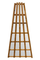Mirroroutlet The Trellis Fan Design Large Scandinavian Spruce Wood Wall Fence Or Leaner Mirror 180Cm X 92Cm - thumbnail 2