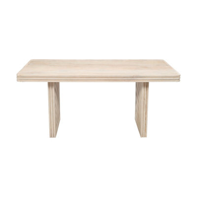 Buttercup Farm Hudson Carved 6 Seater Dining Table  - Mango Wood - L90 X W165 X H78 Cm - image 1