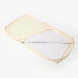 Homescapes Cream Quilted Cotton 2 Seater Orthopaedic Booster Cushion Cover - thumbnail 3