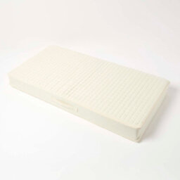 Homescapes Cream Quilted Cotton 2 Seater Orthopaedic Booster Cushion Cover - thumbnail 4