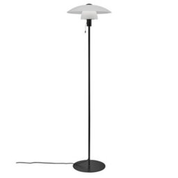 Nordlux Verona Glass Floor Lamp Cord Switch Black,mains - thumbnail 4