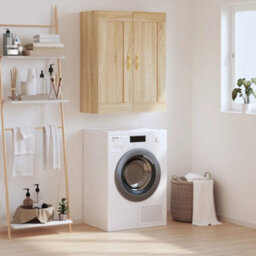 Berkfield Wall Mounted Cabinet Sonoma Oak 69.5X34X90 Cm Engineered Wood - thumbnail 1