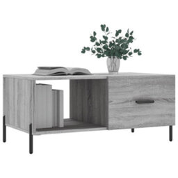 Berkfield Coffee Table Grey Sonoma 90X50X40 Cm Engineered Wood - thumbnail 3