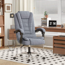 Rattantree Executive Office Chair,reclining Computer Desk Chair With Adjustable Height & Tilt, Heavy Duty Fabric Swivel Chair For Home Office - thumbnail 6