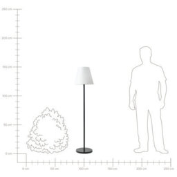 Beliani Outdoor Led Solar Floor Lamp Ip54 Waterproof With Remote, Multi-Colour, 150Cm - thumbnail 9