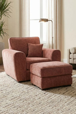 Loft Home Amara Blush Pink Fabric Armchair - image 1