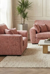 Loft Home Amara Blush Pink Fabric Armchair - thumbnail 6