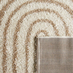 Sweeek - Shaggy Indoor Rug Chris, Rainbow Geometric Patterns, Beige, Long Pile, 120 X 160 Cm - thumbnail 5