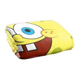 Spongebob Squarepants Silky Goofy Blanket Yellow (One Size) - thumbnail 5